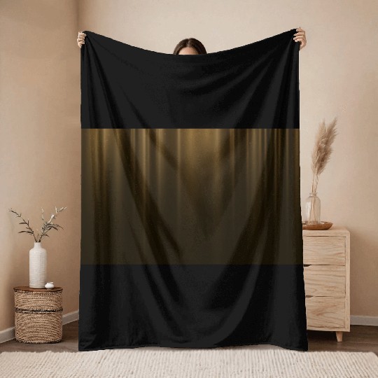 Elegant Gold Theater Cinema Curtain Pattern Throw Blankets