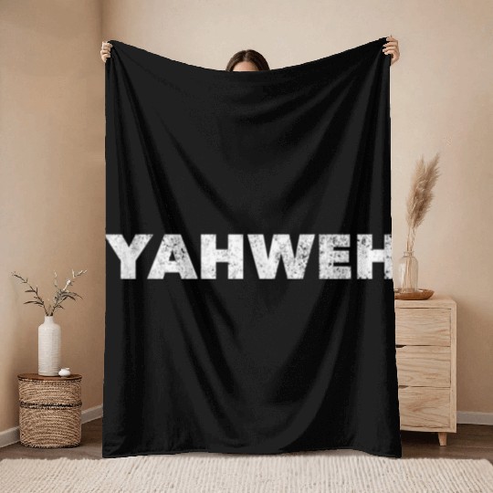Yahweh Hebrew Jew Israelite 12 Tribes Of Judah Isr Throw Blankets