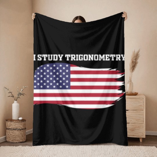I Study Triggernometry 2nd Aamendment US American Throw Blankets