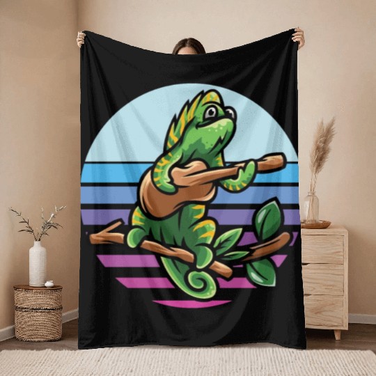 Chameleon Throw Blankets