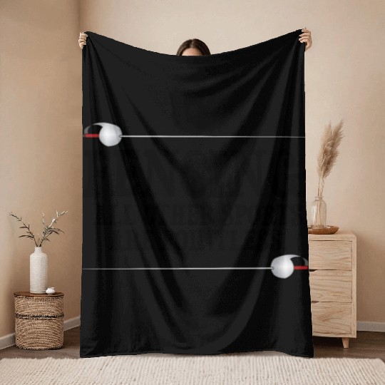 Fencing Make New Friends and Stab Them Sports Pun Throw Blankets