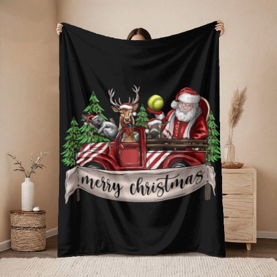 Merry Christmas Throw Blankets