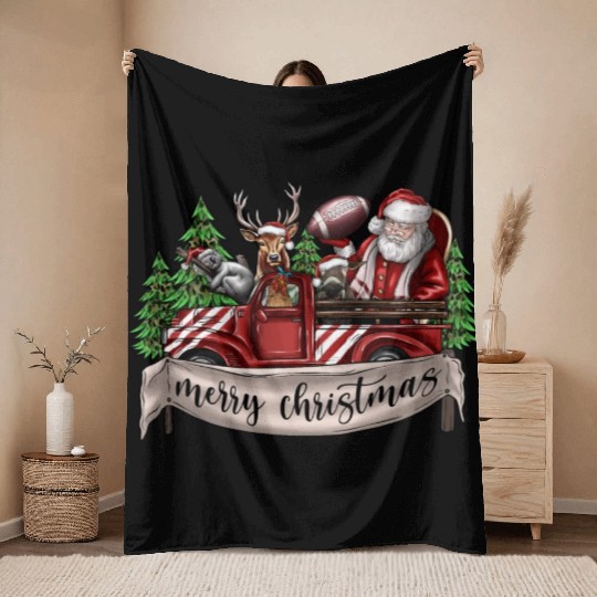Merry Christmas Throw Blankets