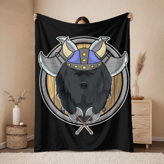 Newfoundland I Valhalla I Viking Throw Blankets