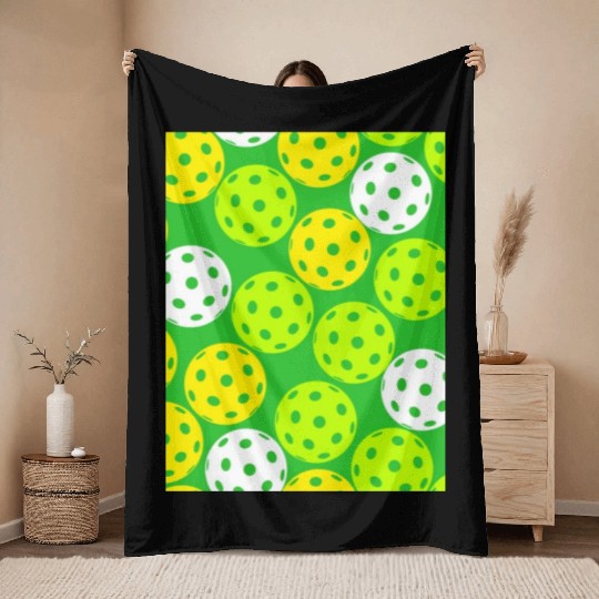 pickle ball Throw Blankets