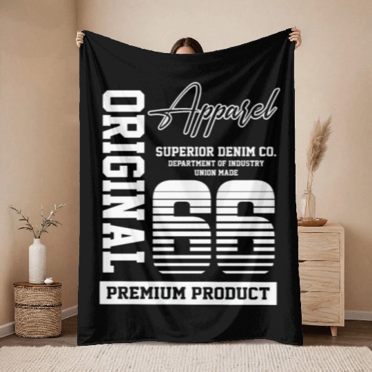 1966 Vintage Birthday Vintage Gift Retro Throw Blankets
