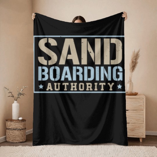 Sanboarding Authority Boardsport Sand Sandboard Throw Blankets