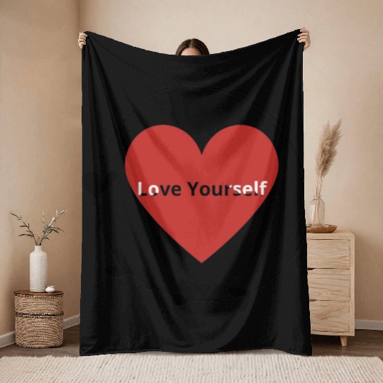 Embrace Self-Love Throw Blankets