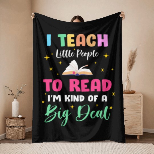 Kindergarten Teacher Throw Blankets