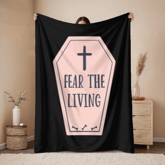 Funny Funeral Home Owner Mortuary Science Morticia Throw Blankets