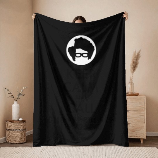 Keep Calm and Call IT Crowd Emergency Number Throw Blankets