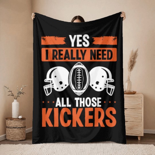 Fantasy Football Player I need all these Kickers Throw Blankets