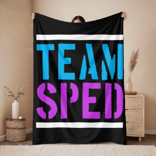 Special Education Teacher Team Sped Throw Blankets