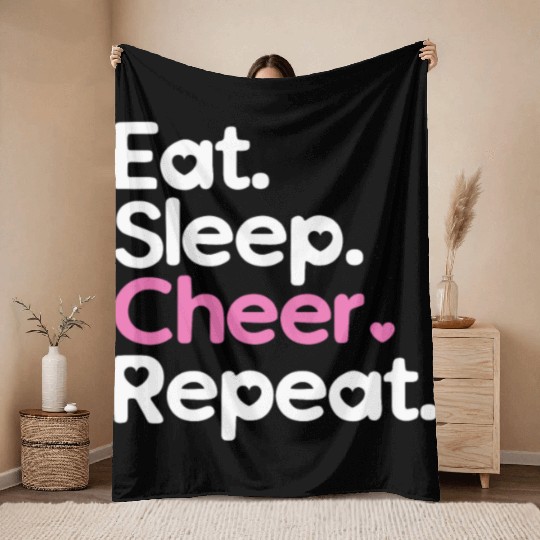 Cheerleading Sleep Cheer Throw Blankets