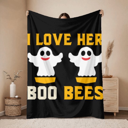 I love her Boo Bees Throw Blankets
