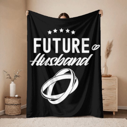 Future Husband Bride Bachelorette Party Wedding Throw Blankets