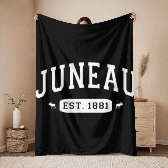 Alaska Gift USA Natur Bär Denali Grizzly Wald Throw Blankets