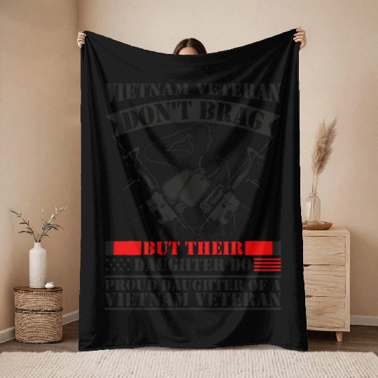 A Vietnam Veteran Dad Throw Blankets