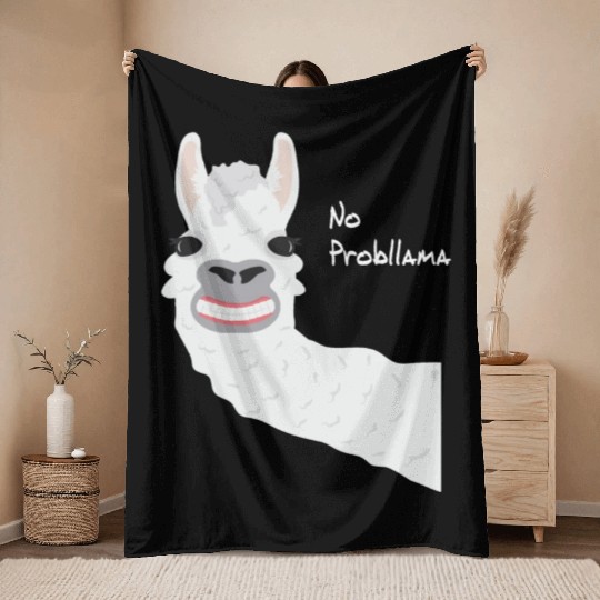 Funny Animals For Animal Lovers Lama, Alpaka Throw Blankets