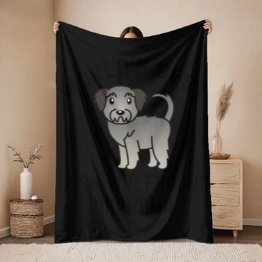 World's Best Irish Wolfhound Grandma Throw Blankets