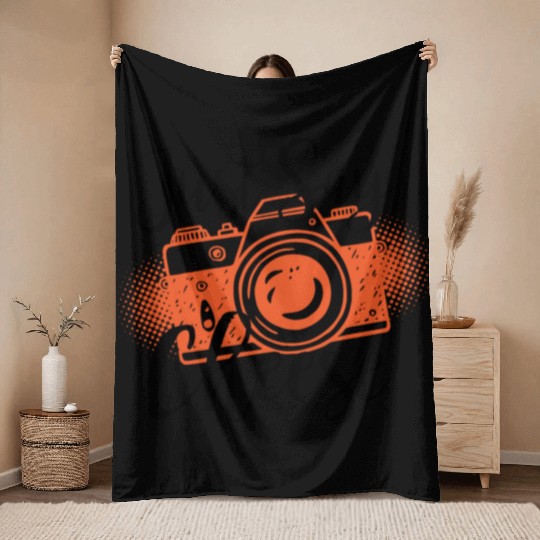 Photography Photographer Camera Throw Blankets
