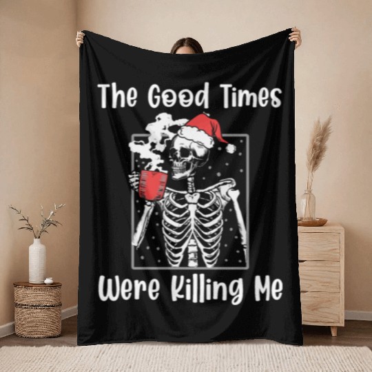The Good Times Sobriety Anniversary Recovery Sober Throw Blankets