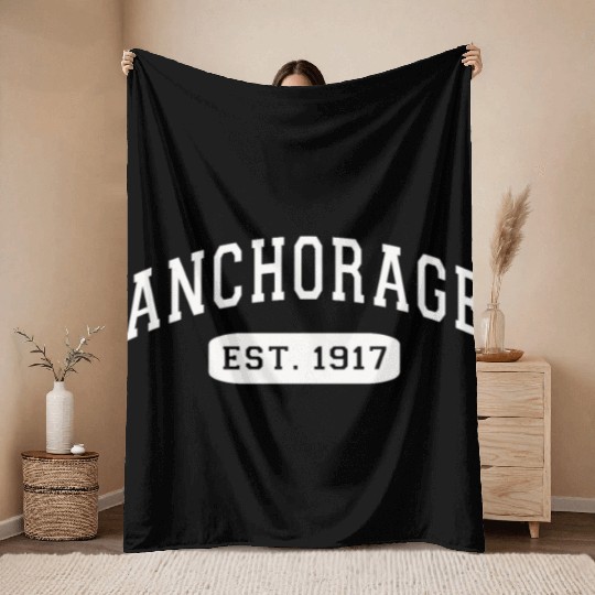 Alaska Gift USA Natur Bär Denali Grizzly Wald Throw Blankets