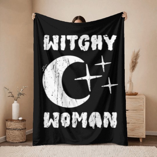 Witchy Woman - witchy Throw Blankets
