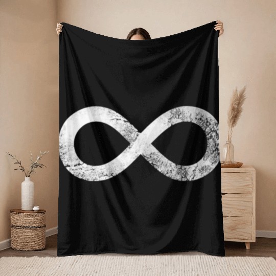 Lemniscate Science Mathematics Infinity Symbol Tan Throw Blankets
