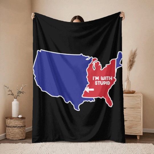 Mississippi Design for patriotic Mississippians Throw Blankets