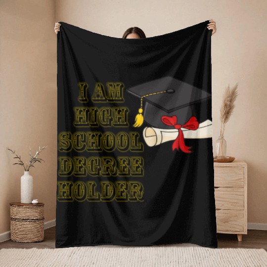High school Throw Blankets