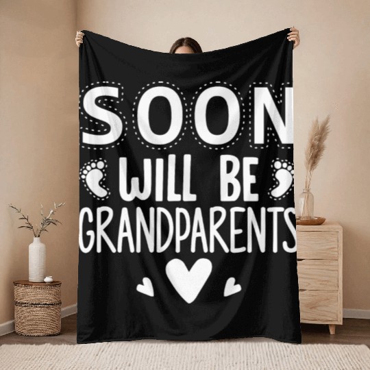 We Will Become Grandparents, Be Grandparents Throw Blankets