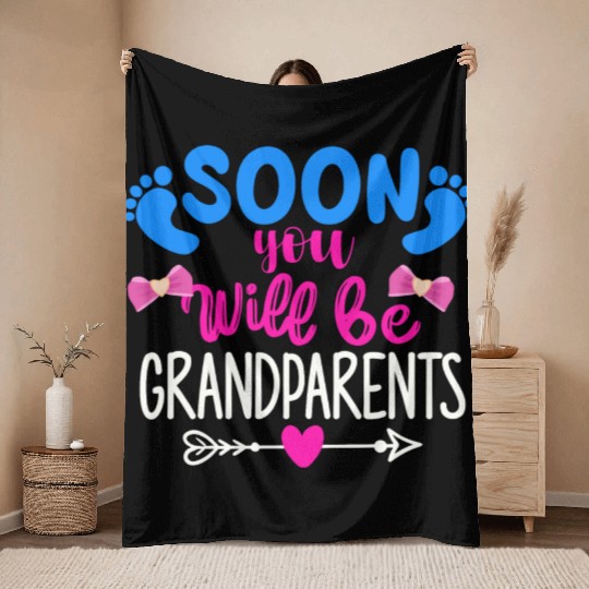 We Will Become Grandparents, Be Grandparents Throw Blankets