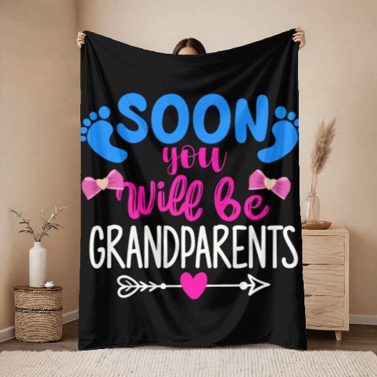 We Will Become Grandparents, Be Grandparents Throw Blankets