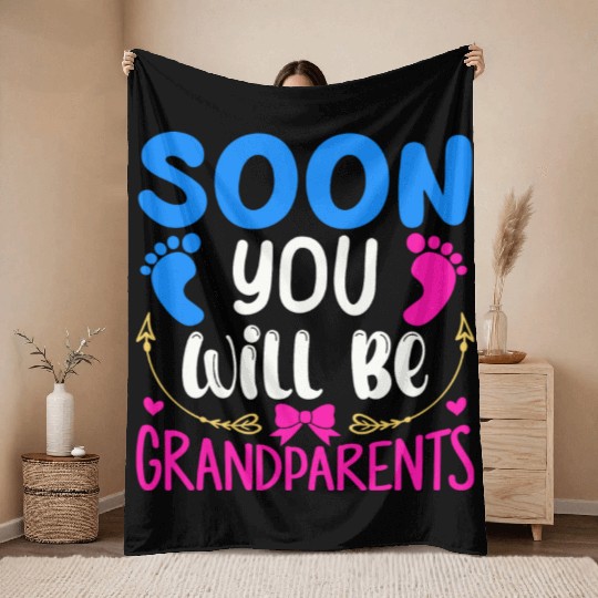 We Will Become Grandparents, Be Grandparents Throw Blankets