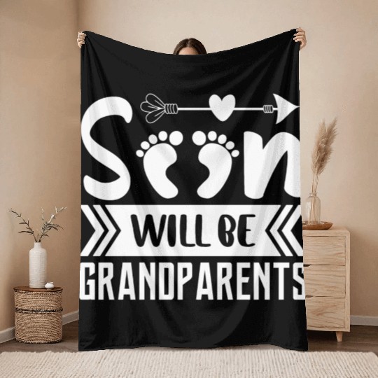 We Will Soon Become Grandparents, Be Grandparents Throw Blankets
