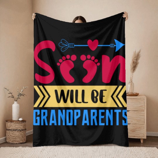 We Will Soon Become Grandparents, Be Grandparents Throw Blankets