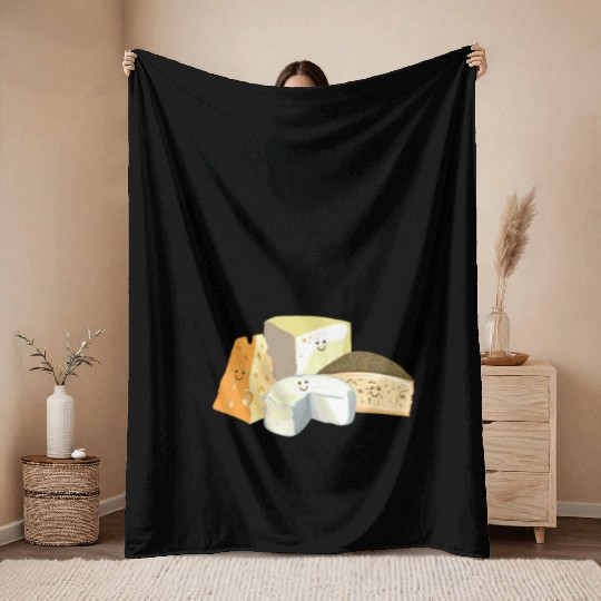 Super Cheesy Birthday Party Natal Day Cheese Throw Blankets