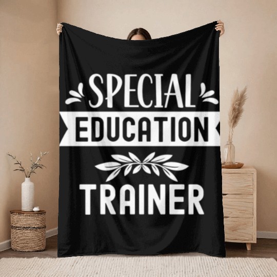 Special Education Trainer Awareness Sped Teacher Throw Blankets