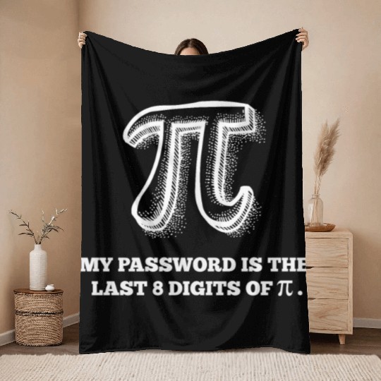 Math Computer Computer Science Nerd Number Pi Throw Blankets