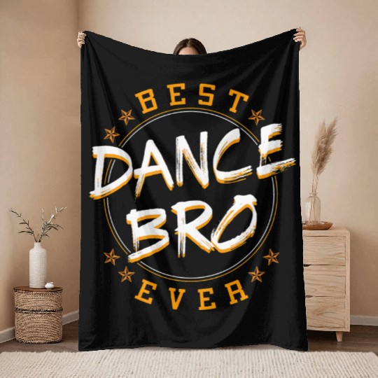 Bro Dancing Dance Teacher Choreographer Instructor Throw Blankets
