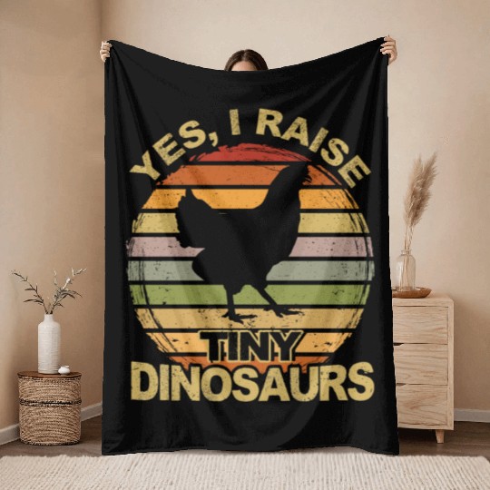 Chickens Rooster Chicken Farmer Hen Poultry Cock Throw Blankets