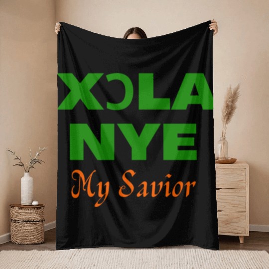 XORLA NYE OR MY SAVIOR Throw Blankets