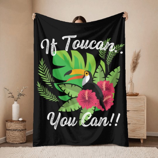 You Can Courageous Person Gift Throw Blankets