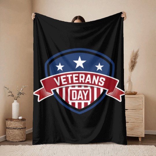Veterans Day Throw Blankets