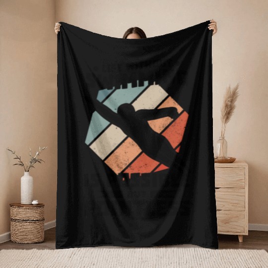 Swimming lifeguard swimming course outdoor pool gi Throw Blankets