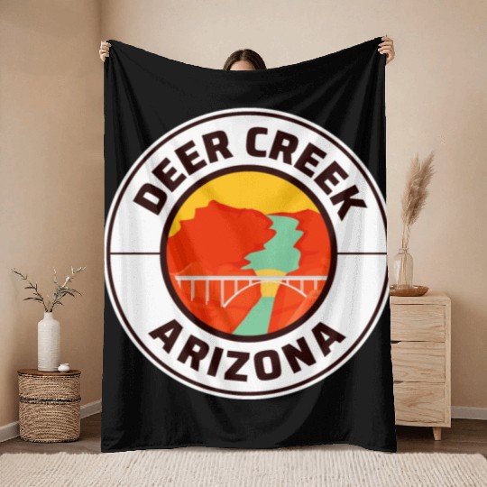 Deer Creek Grand Canyon Arizonna Throw Blankets