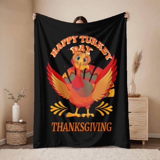 Thanksgiving Throw Blankets