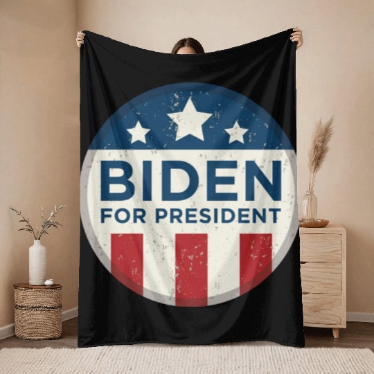 Joe Biden For President Throw Blankets
