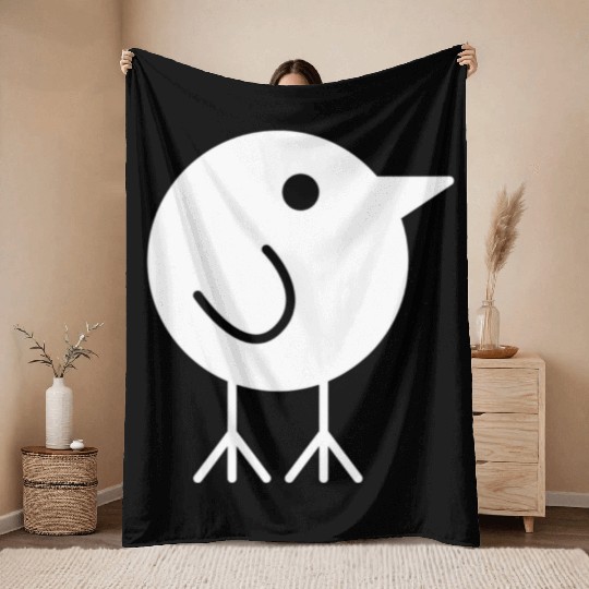 Nature Lover Birdwatching Birding Funny Bird Throw Blankets